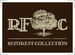 reForest Collection logo and watch back seal.