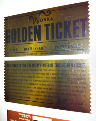 Golden Ticket & Wrapper